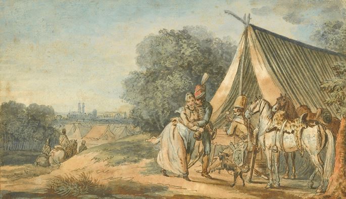 Louis-Joseph Watteau, called Watteau of Lille - The Bivouac | MasterArt